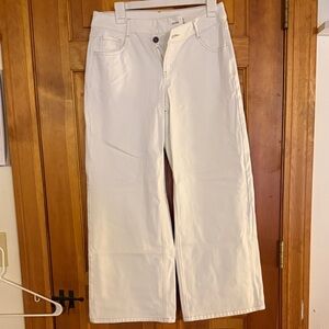 Halara Women's Cream Flare Jeans